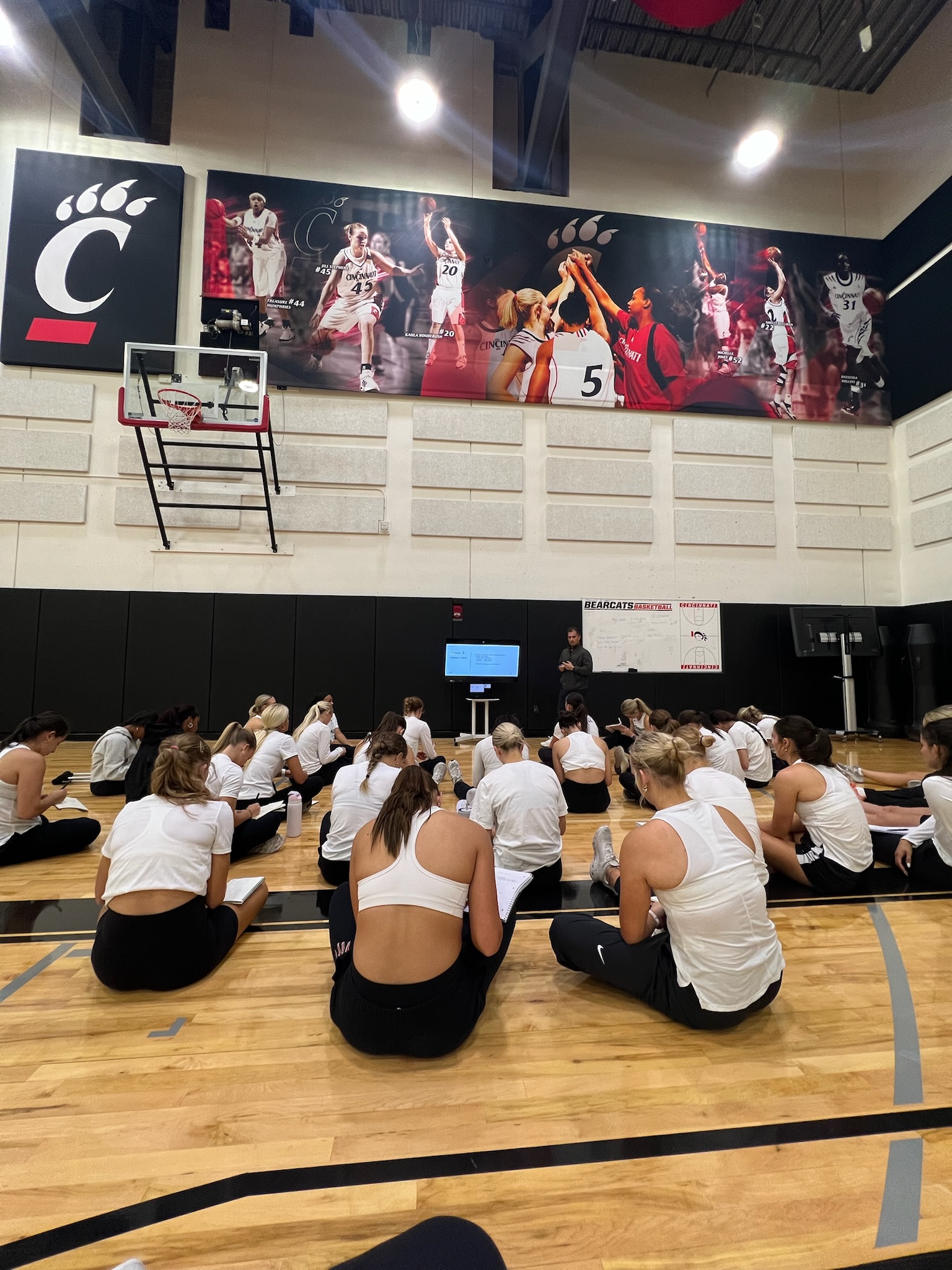 UC Cincinnati training session